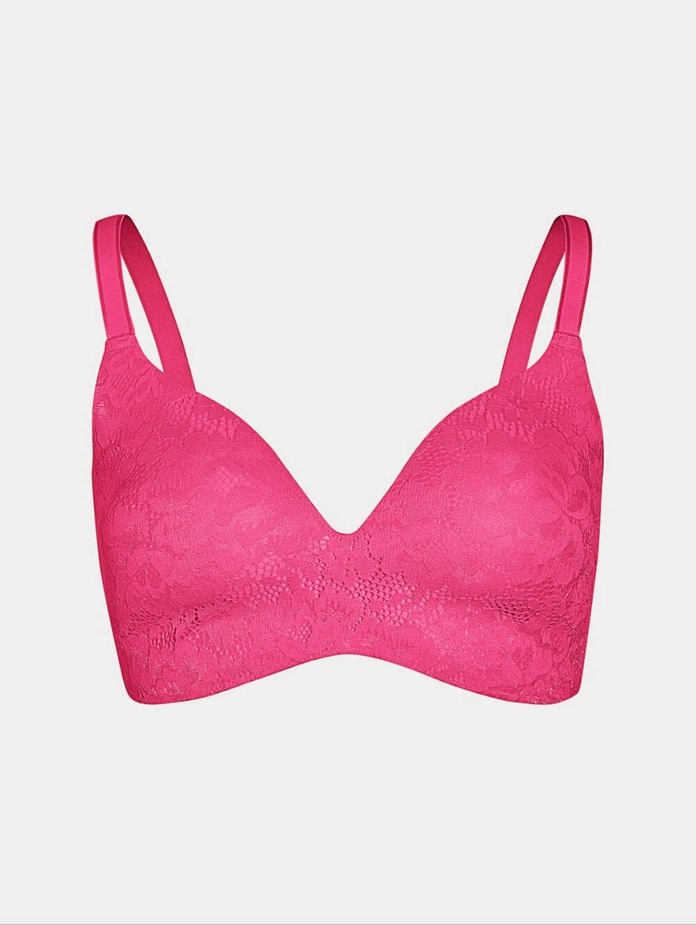 Seamless Lace T-Shirt Bra in Hot Pink